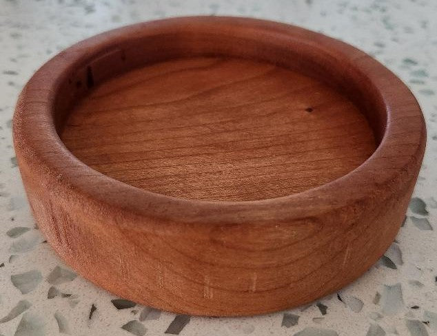 Cherry Appetizer Board with Live Edge & Hand-Carved Bowl