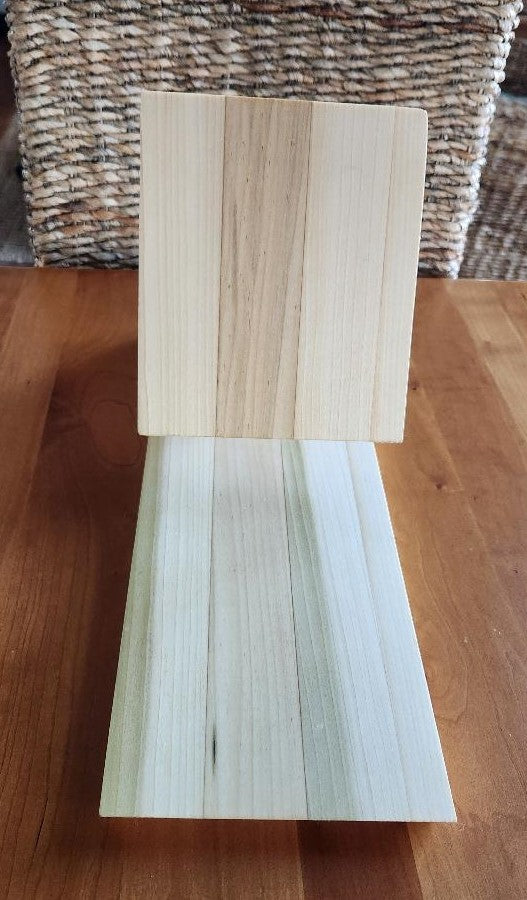Handcrafted Poplar Wood Book Caddy