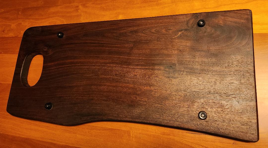 Live Edge Charcuterie/Cheese Board With Wide Handle (Black Walnut)