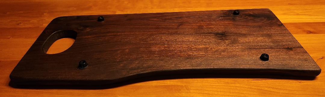 Live Edge Charcuterie/Cheese Board With Wide Handle (Black Walnut)