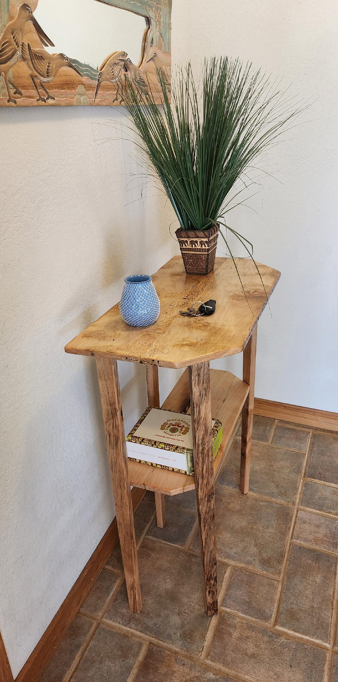 Maple Two-Tier Entryway Table