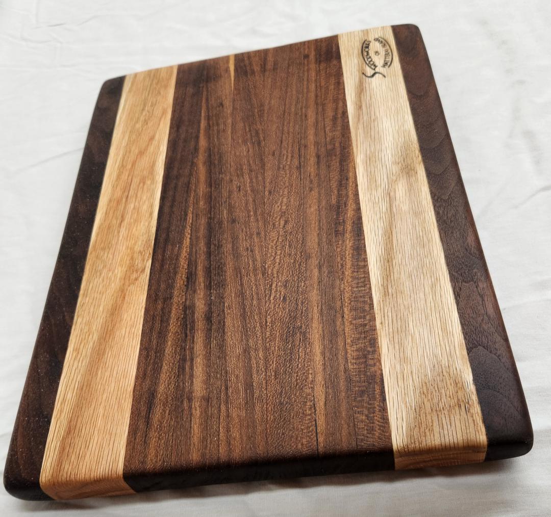 Cutting Board (Black Walnut, Red Oak and Texas Oak)