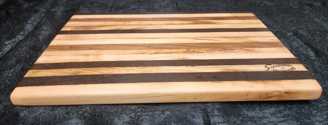 CUSTOM ORDER Live Edge Cutting Board (Black Walnut, Maple and Mahogany) *