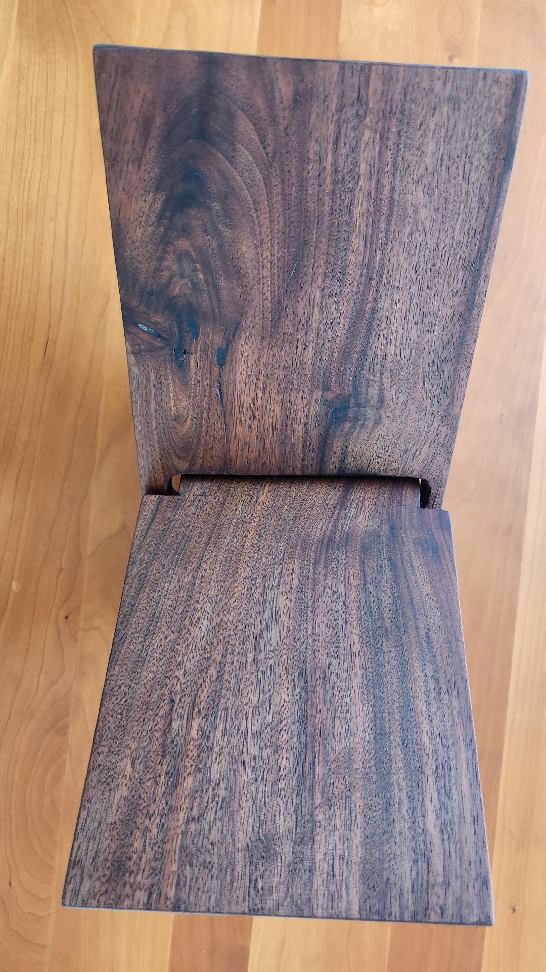 Handcrafted Custom Black Walnut Book Rest