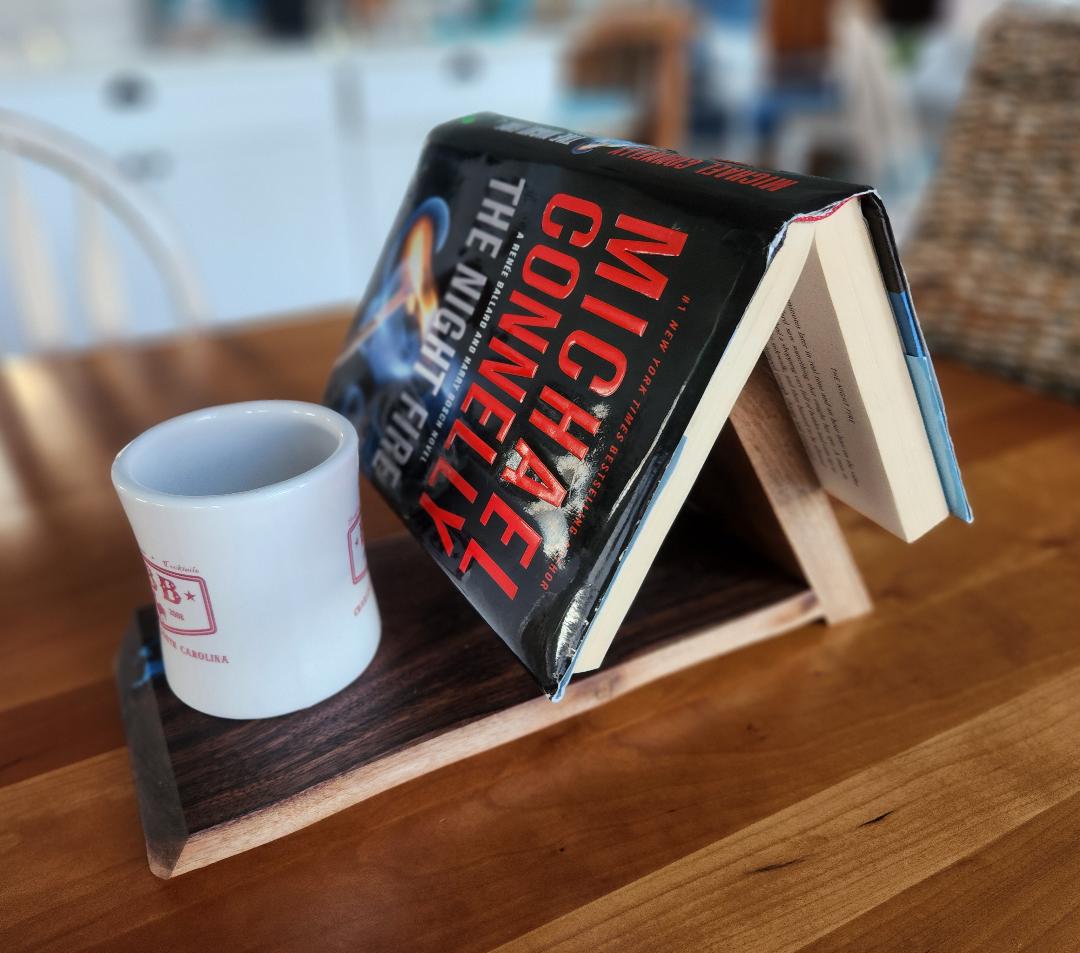 Handcrafted Live Edge Black Walnut Book Caddy*