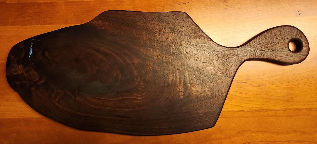 Live Edge Charcuterie/Cheese Board (Black Walnut)