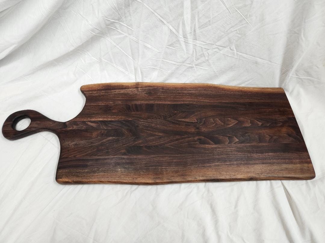 Live Edge Charcuterie/Cheese Board (Black Walnut)