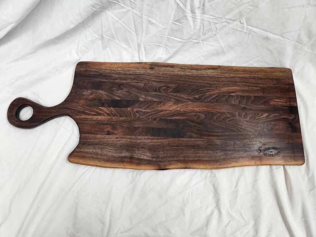 Live Edge Charcuterie/Cheese Board (Black Walnut)