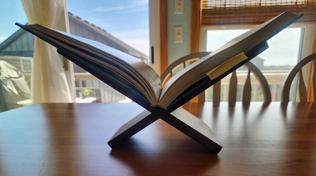 Handcrafted Custom Black Walnut Book Rest