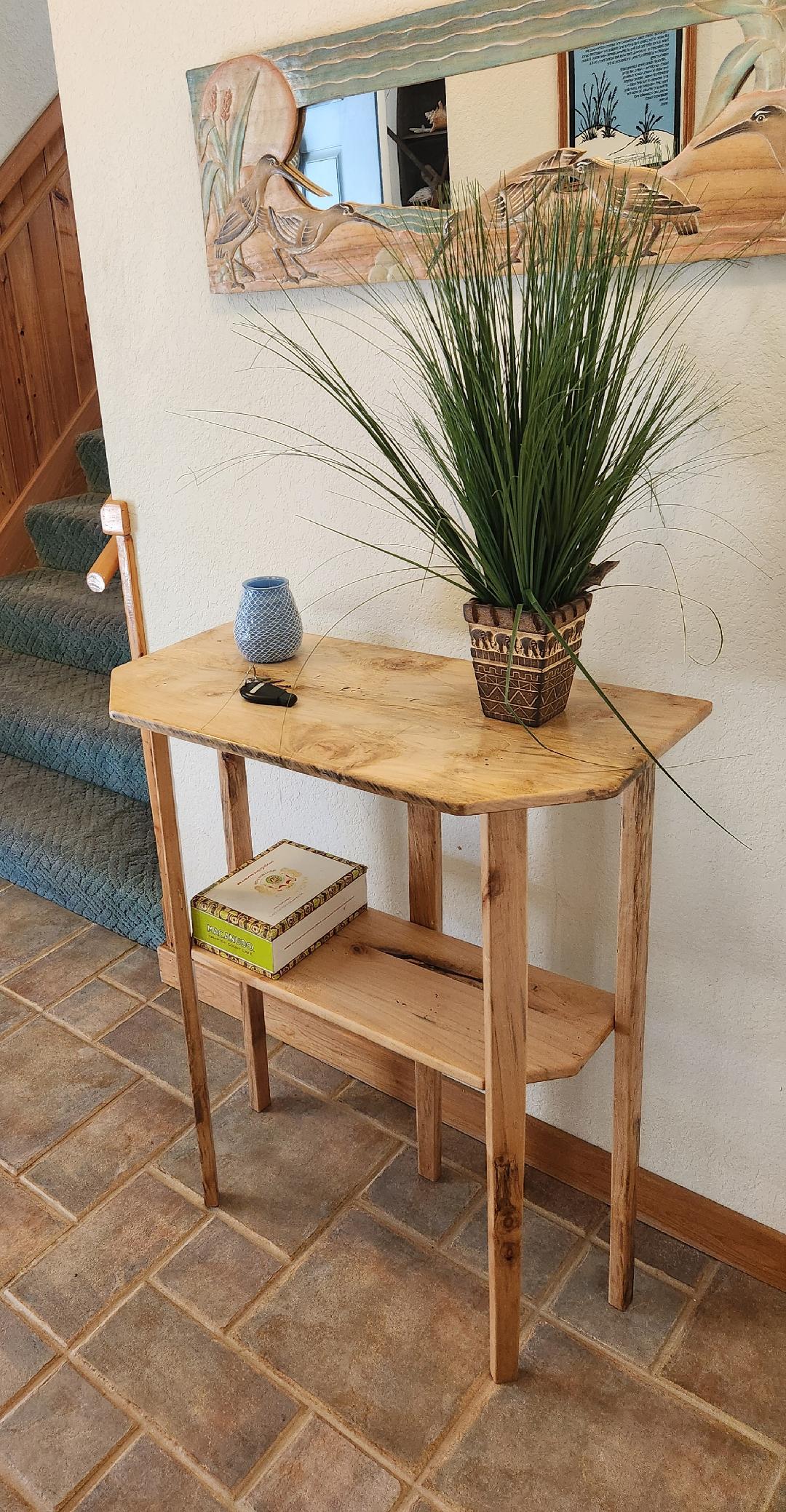 Maple Two-Tier Entryway Table