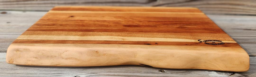 Handcrafted Cherry Cutting Board with Live Edge