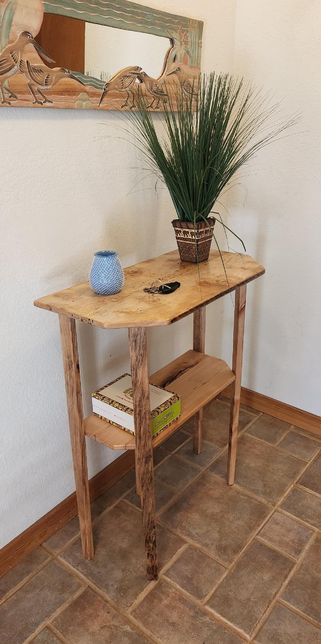 Maple Two-Tier Entryway Table