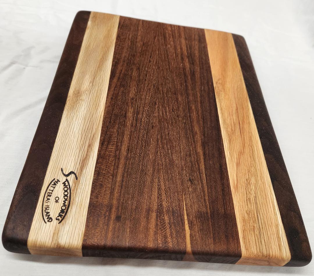 Cutting Board (Black Walnut, Red Oak and Texas Oak)