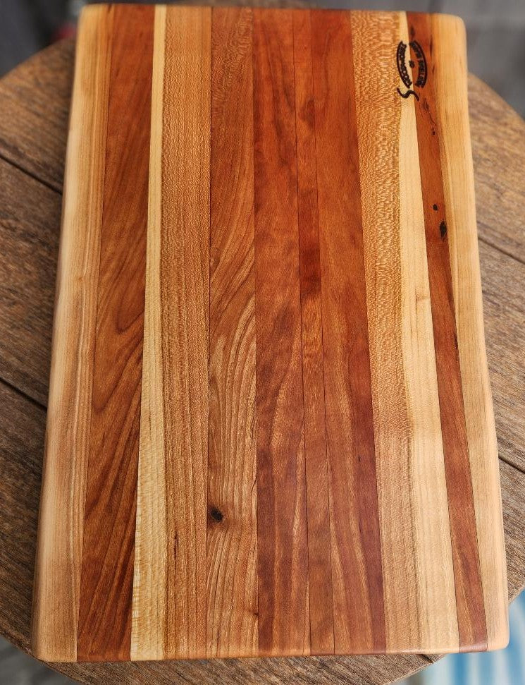 Handcrafted Cherry Cutting Board with Live Edge