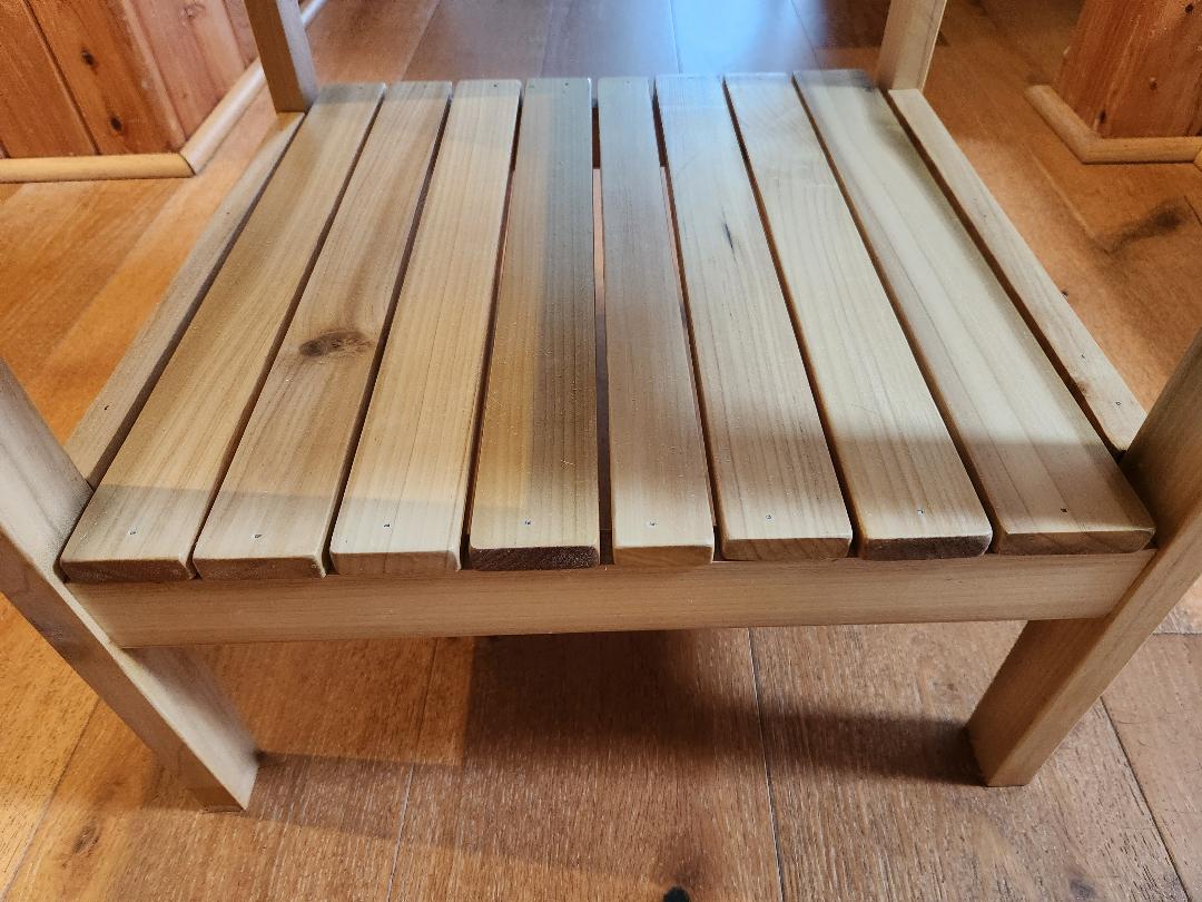 Handcrafted Poplar Nightstand/End Table With Pecan Trim*