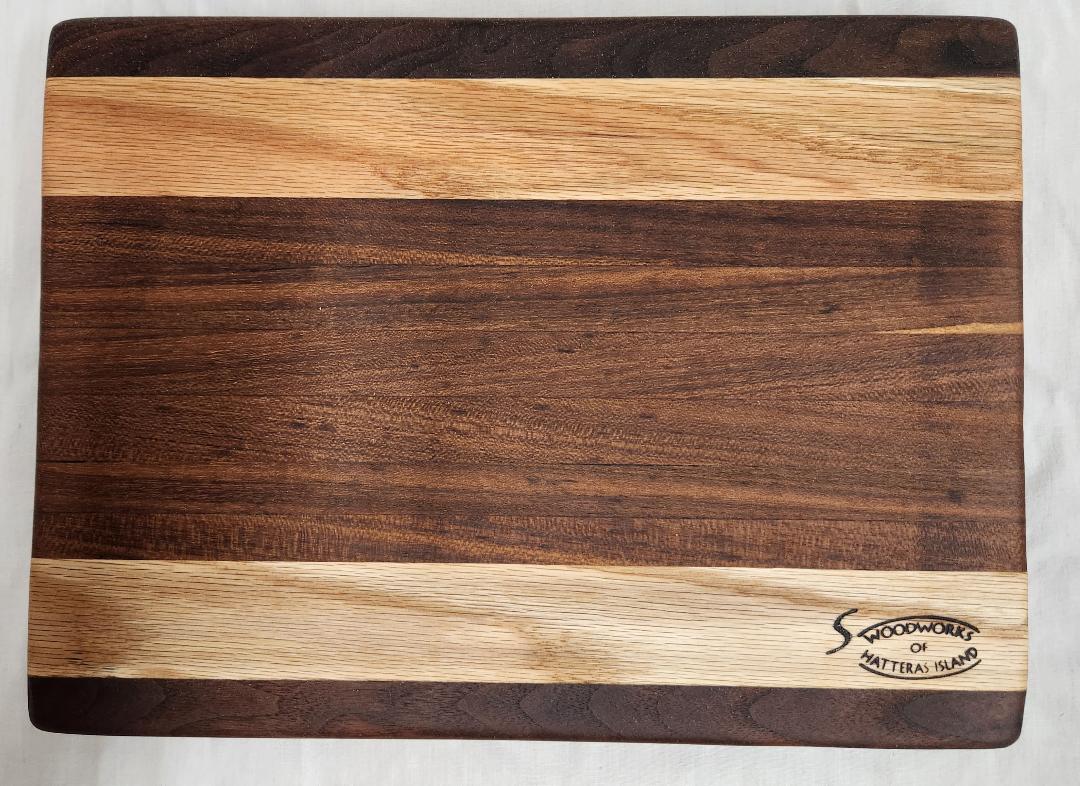 Cutting Board (Black Walnut, Red Oak and Texas Oak)