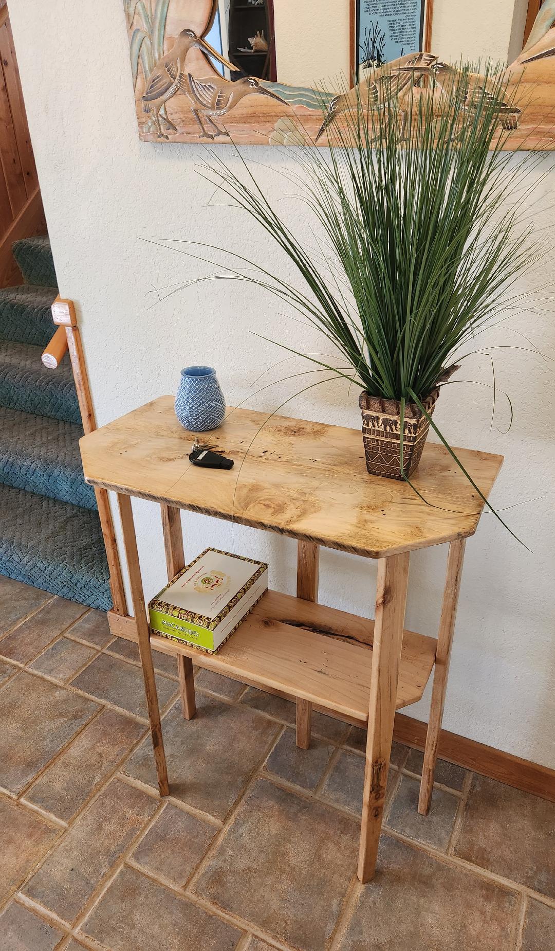 Maple Two-Tier Entryway Table