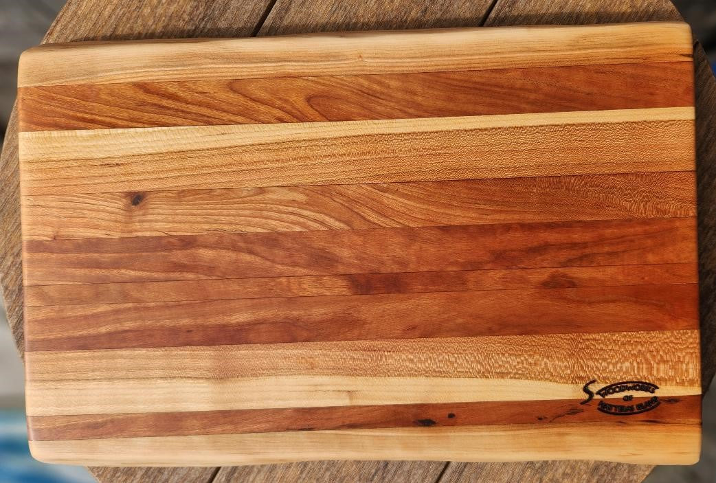 Handcrafted Cherry Cutting Board with Live Edge