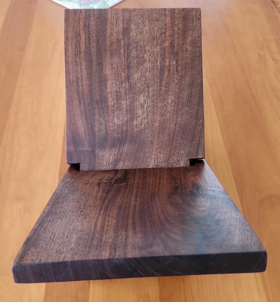 Handcrafted Custom Black Walnut Book Rest