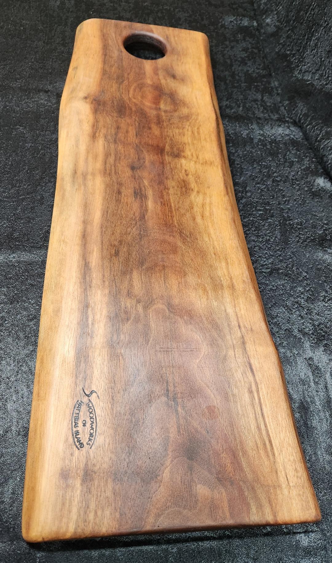 Live Edge Charcuterie Board (Black Walnut) *