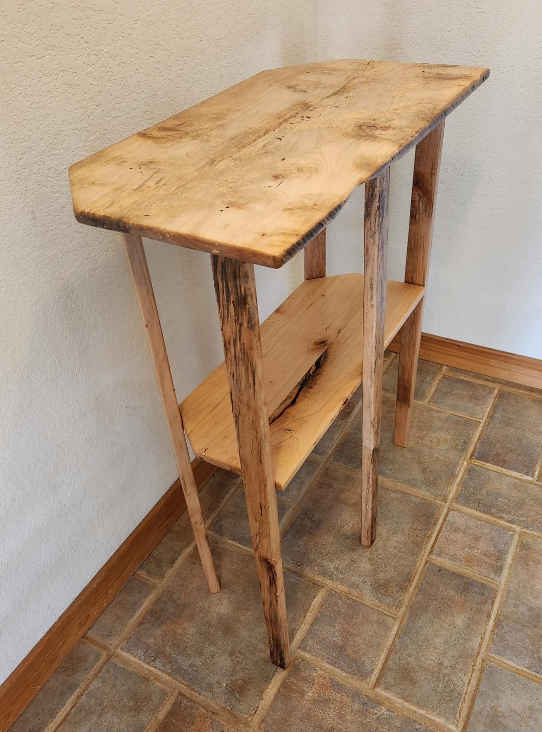 Maple Two-Tier Entryway Table