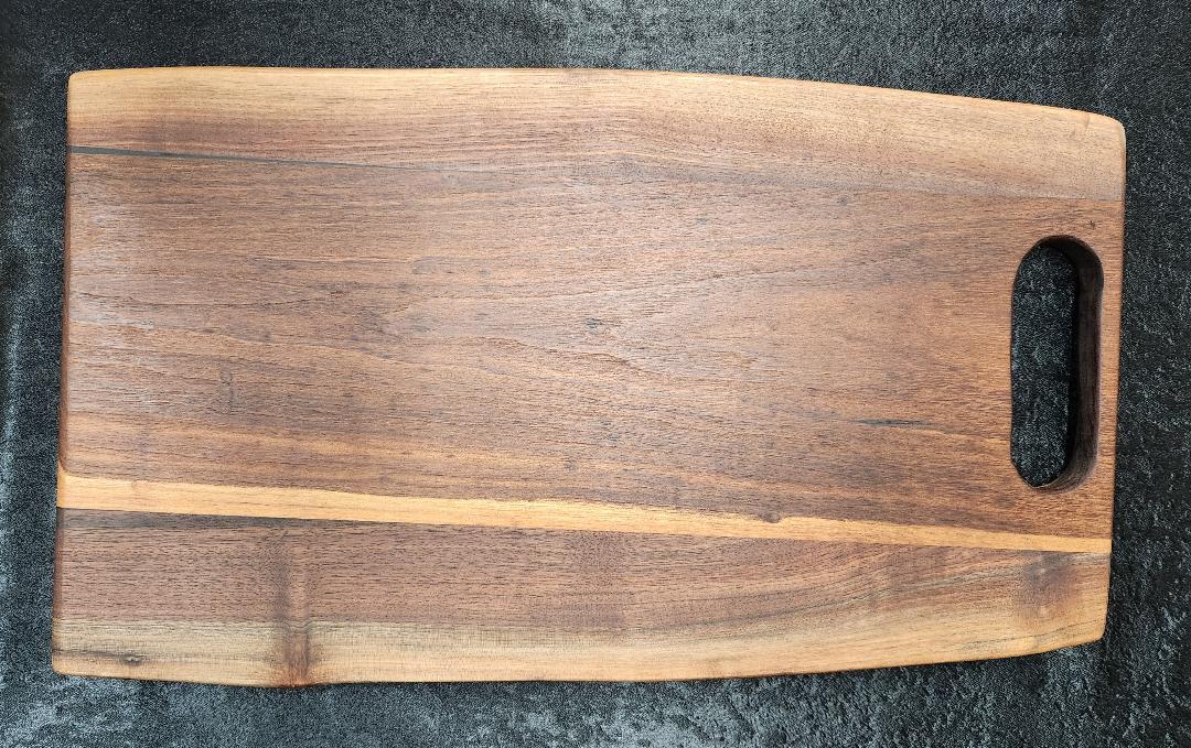 Live Edge Charcuterie/Cheese Board (Texas Oak and Black Walnut)