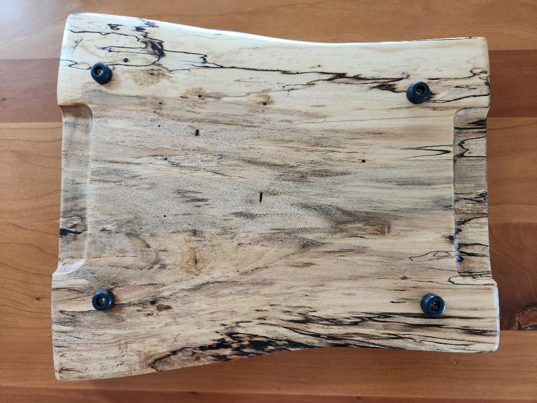 Live Edge Beverage Board - 2 Glass (Spalted Maple)