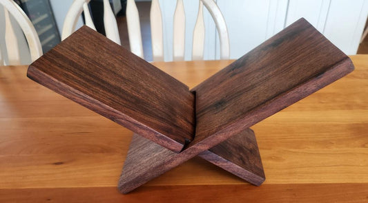 Custom Order Book Stand (Black Walnut)