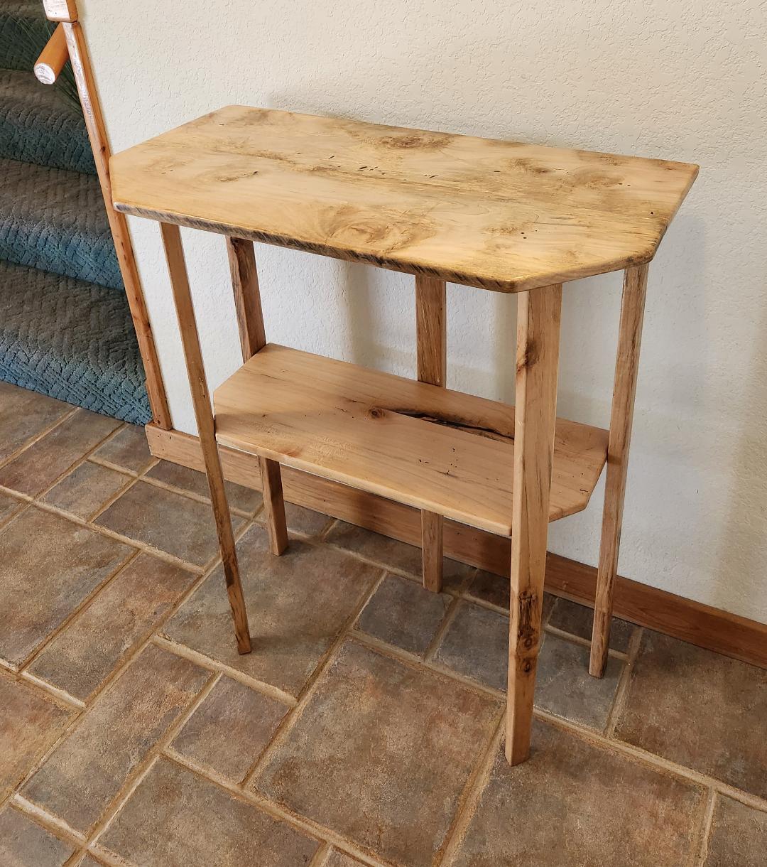 Maple Two-Tier Entryway Table