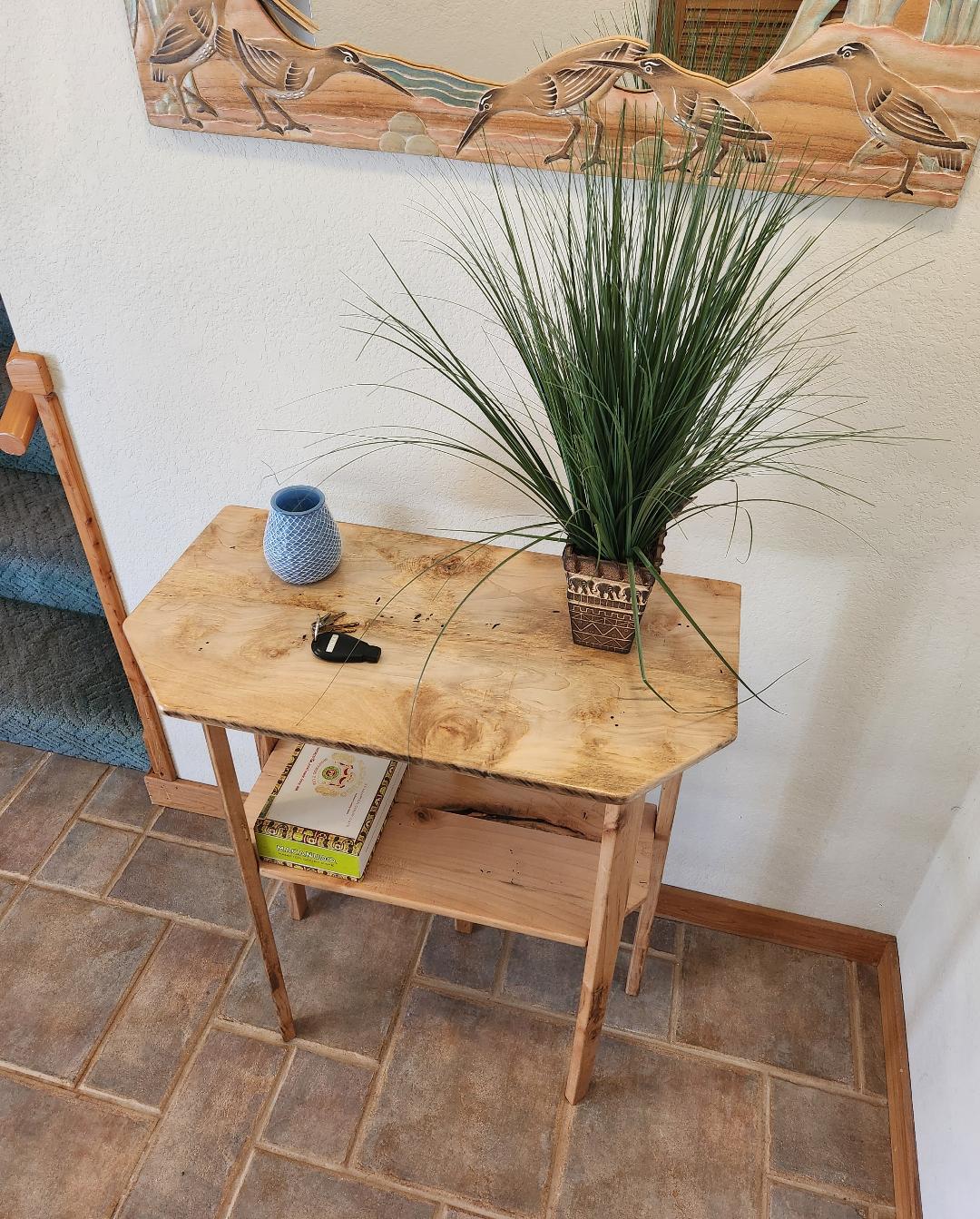 Maple Two-Tier Entryway Table