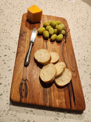 Simple Red Oak Charcuterie & Cheese Board