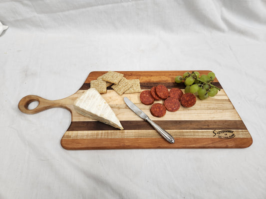 Charcuterie/Cheese Board (Red Oak, Black Walnut and Maple)