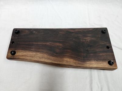 Live Edge Beverage Board -2 Glass (Black Walnut)